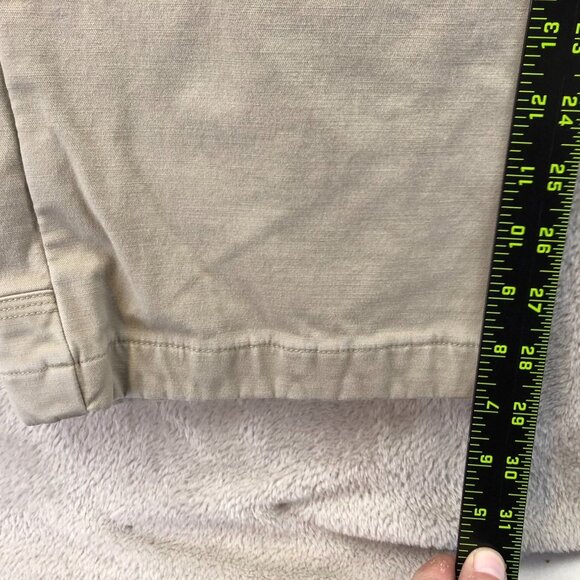 Duluth Trading Co Men's Cargo Pants 44x30 Flex Plaid Lined Ballroom Khakis Tan - Picture 6 of 14